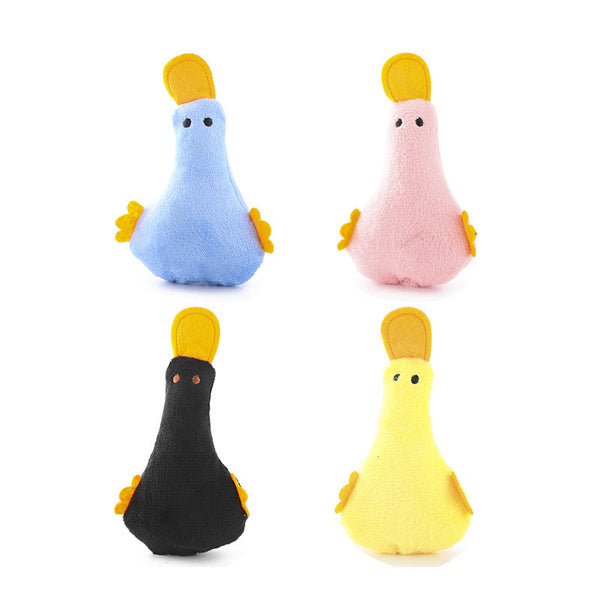 Cute Duck Pet Toy – Plush Squeaky Dog & Cat Toy, Chew Toy & Catnip for Small & Large Dogs