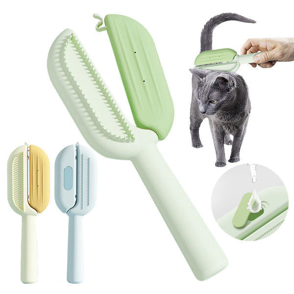 3-in-1 Self-Cleaning Massage Comb – Floating Hair Removal Brush for Pets