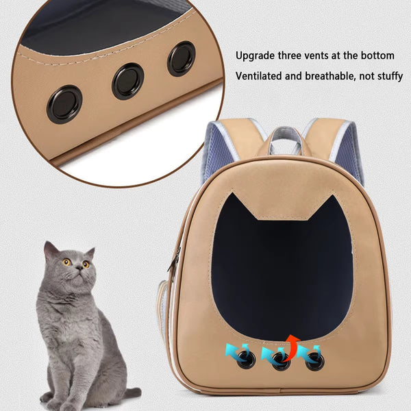 Cat Carrier Bag – Portable Outdoor Pet Backpack for Travel and Transport