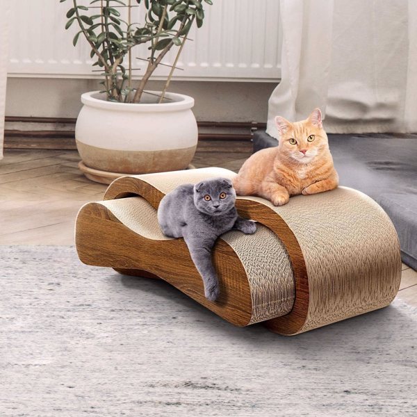 2-in-1 Cat Scratching Board Lounger Bed – Dual-Function Scratcher & Cozy Resting Spot for Cats